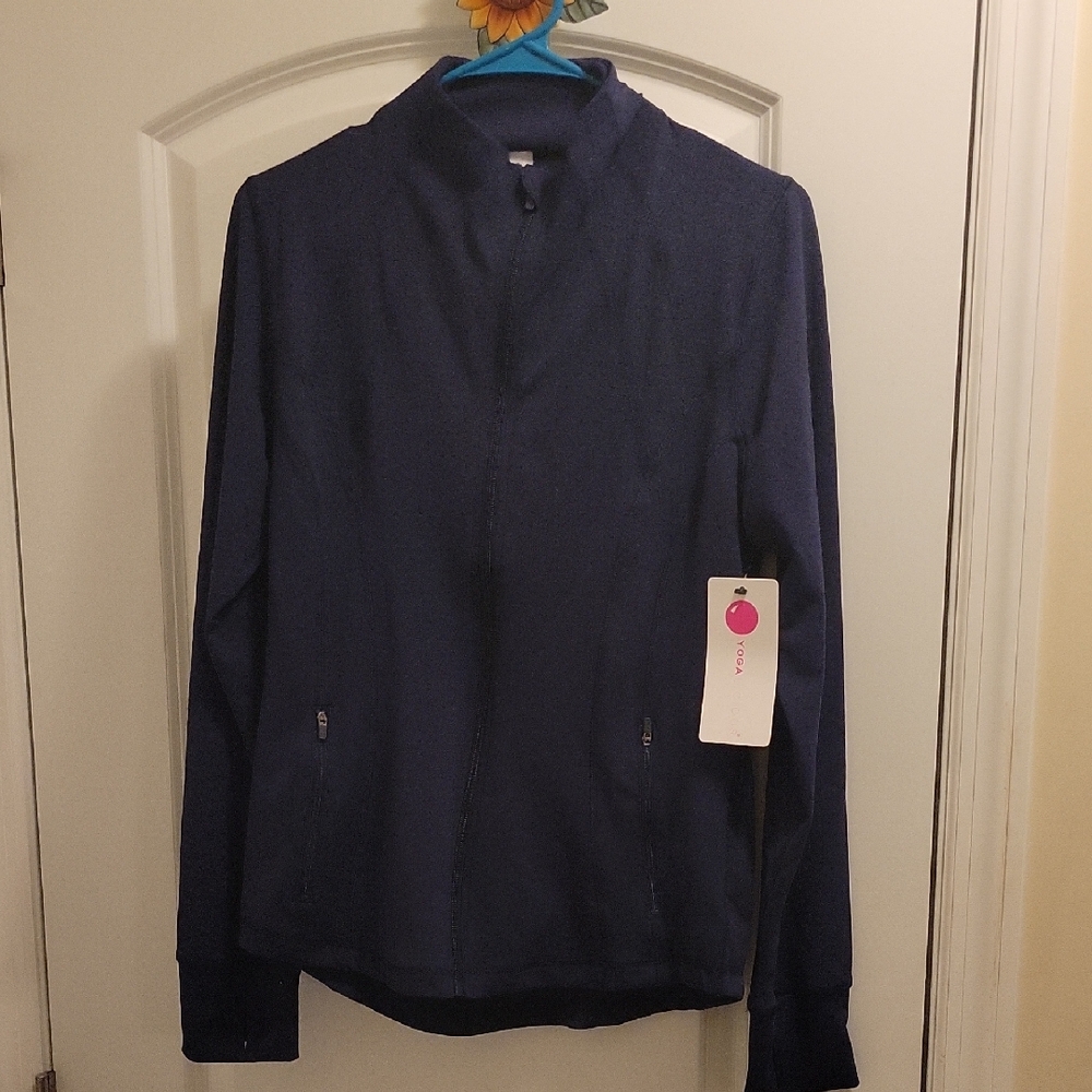 Yogalicious Deep Blue Zip-Up Jacket